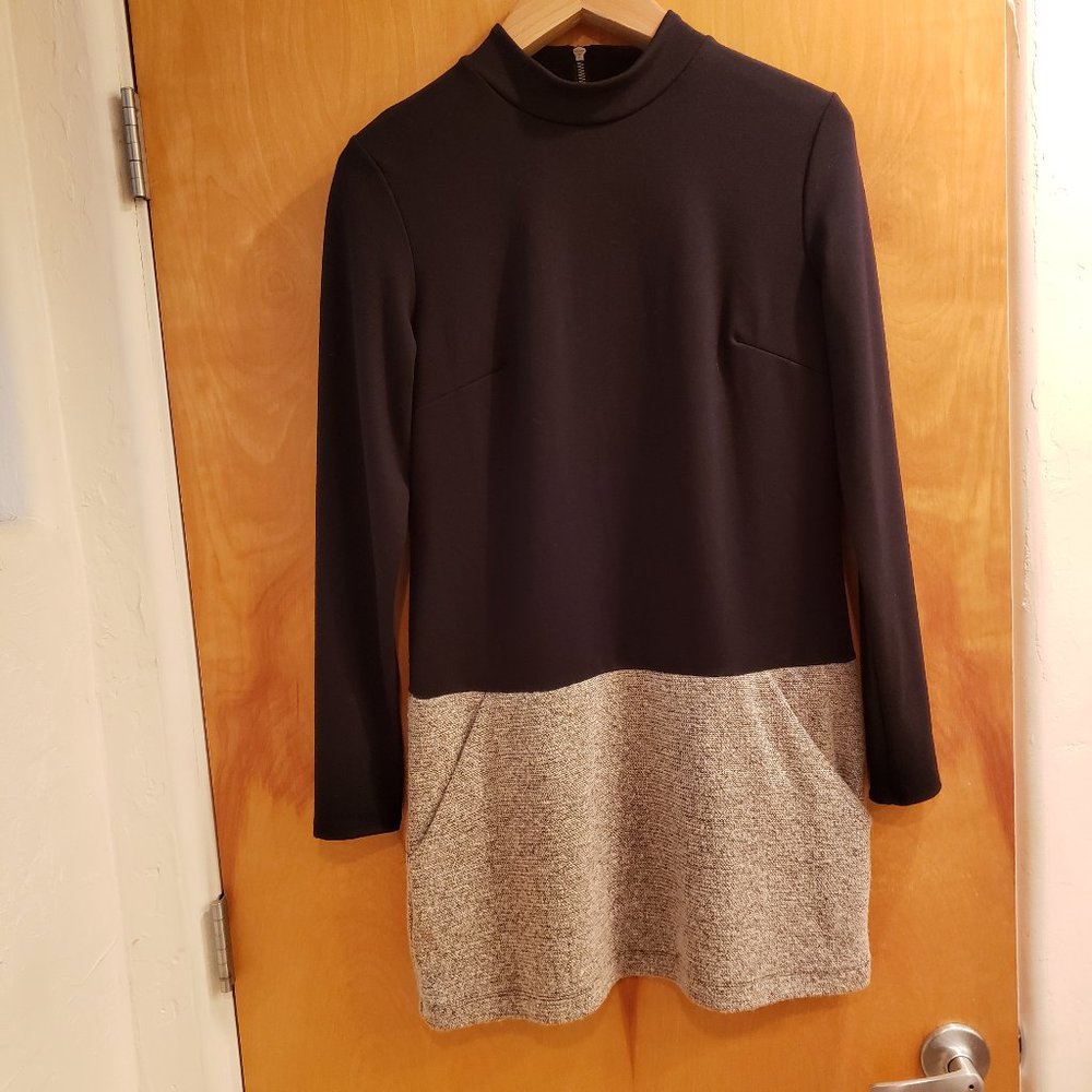 Free People Color Block Dress with Pockets